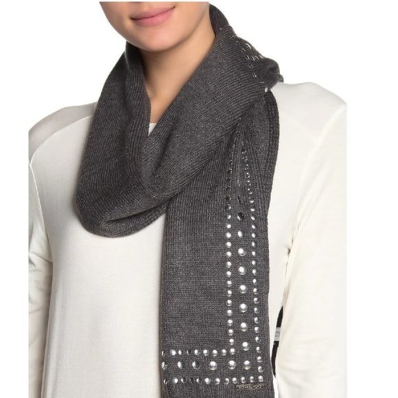 MICHAEL KORS Embellished Stud Wrap Scarf - Picture 1 of 3